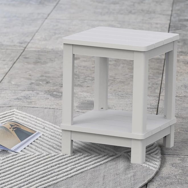 Keter Deluxe Side Table - White