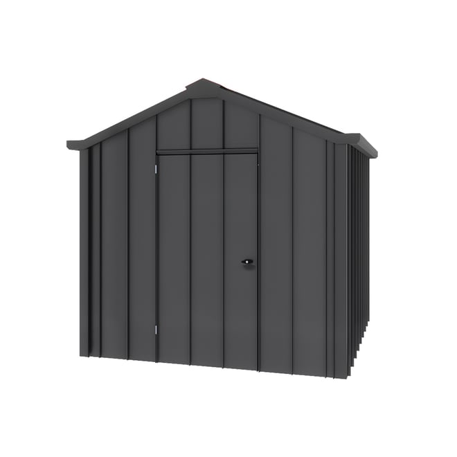 Handi-Hilander Garden Shed HH1 2.48x2.63m Gable End Door Gun Metal Grey