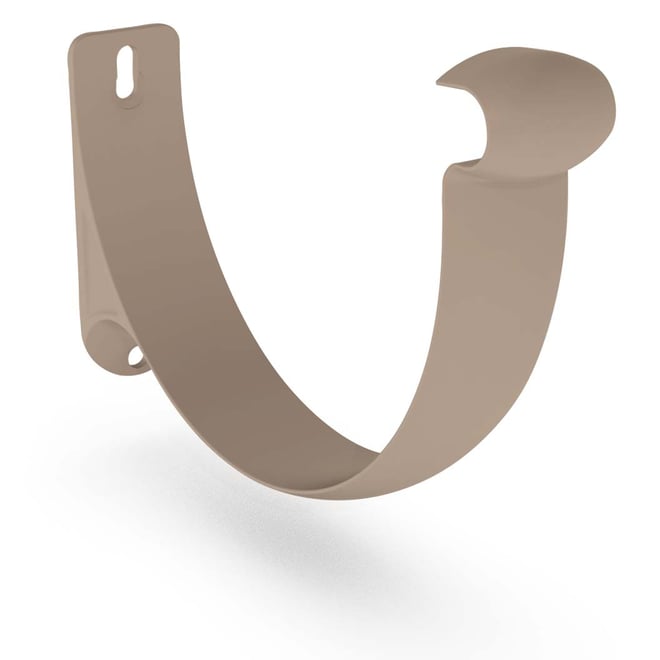 Half Round Gutter External Cast Bracket Beige