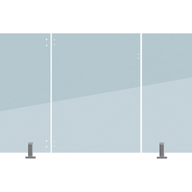 Frameless Glass Fencing Hinge Panel 12mm Thick 1600 W x 1200mm H