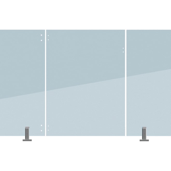 Frameless Glass Fencing Hinge Panel 12mm Thick 1400 W x 1200mm H