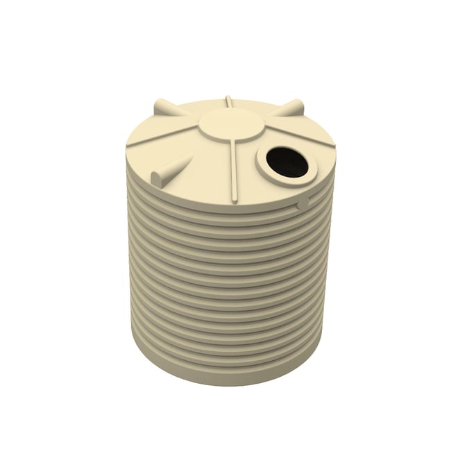 Round Poly Tank 5000L Armour Grey