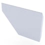 Edge Gutter 200 Stop End Right Hand Zinc/Aluminium