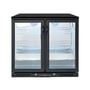 CROSSRAY Double Door Black 208L Fridge
