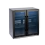 Euro Alfresco Double Door Beverage Cooler Black