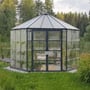 Maze 12 Oasis Hex Greenhouse - Grey Frame