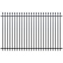 Squash Top Fence Panel 2400 x 1800mm Black