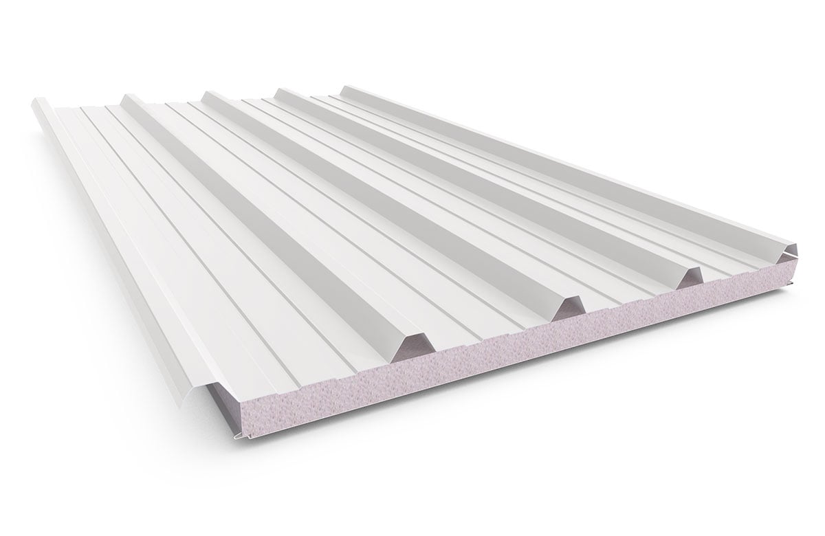Cooldek Classic Topside / Smooth Underside Left Laying 50mm Thick 65mm Cutback Off White Topside / O
