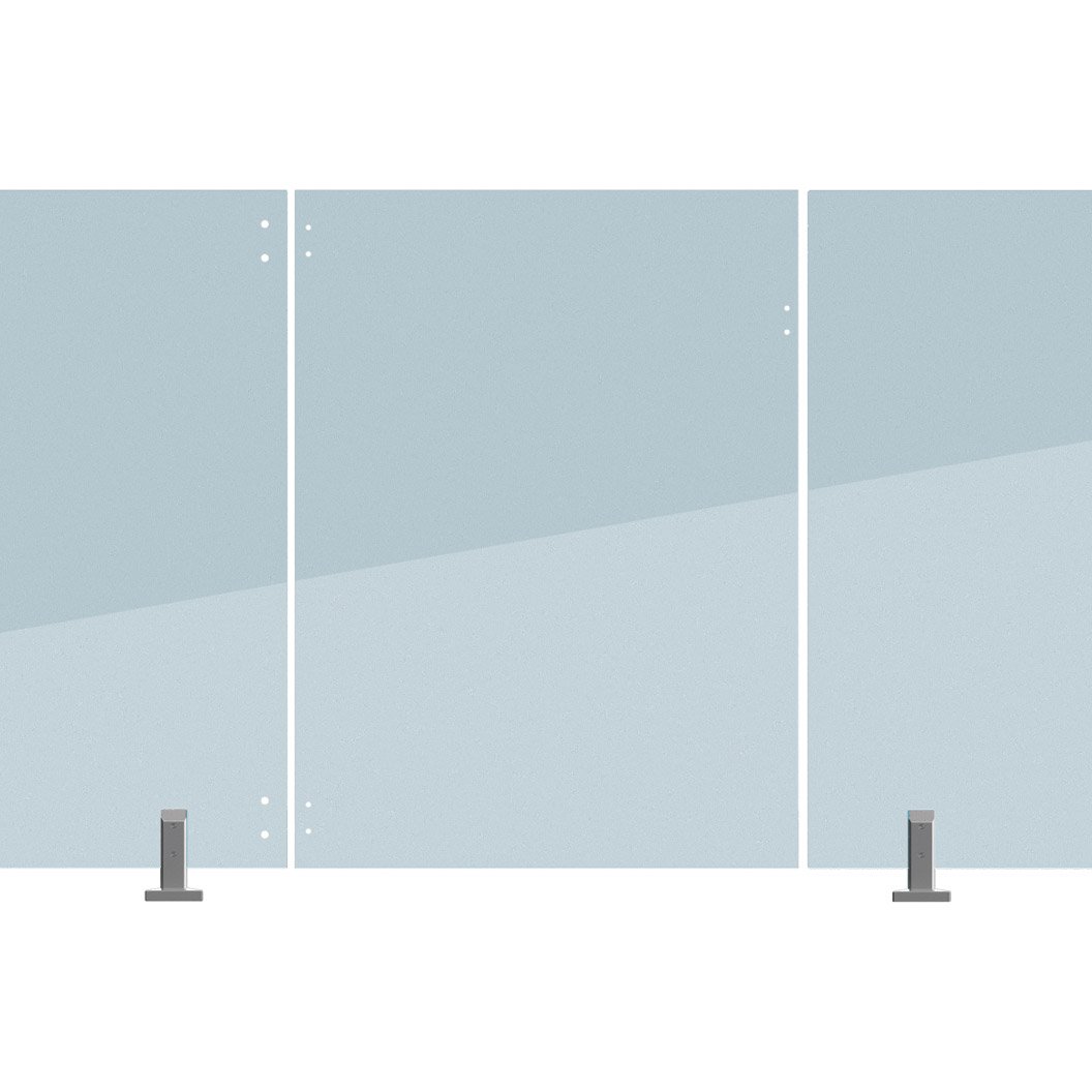 Frameless Glass Fencing Hinge Panel 12mm Thick 1600 W x 1200mm H