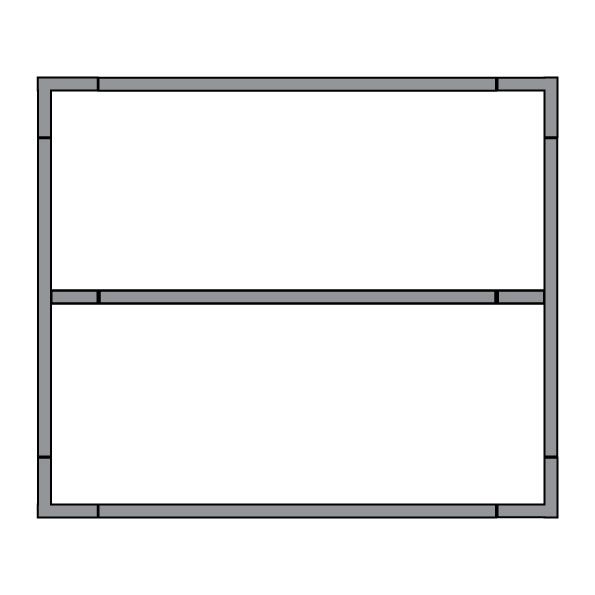 Quick Frame 2.5m W x 1.8m H Fence Panel